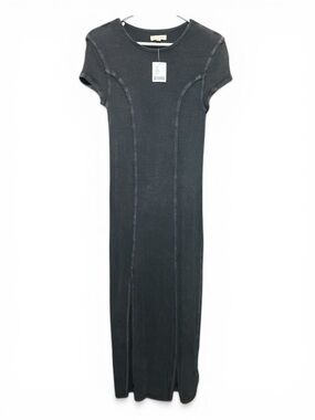 Urban Outfitters Silence + Noise Ribbed Maxi Dress w/ Front Slit – Size S – NWT